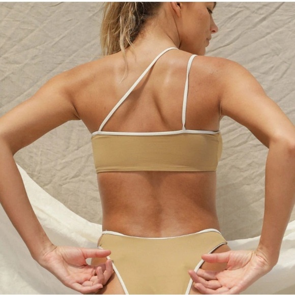 New! Stone Fox Swim Ibiza bikini top tannin nwt 28950 - Picture 2 of 7